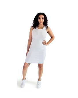 LOVE ME SLEEVELESS BODYCON MIDI DRESS