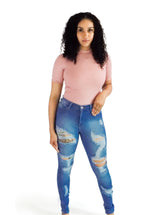 HUG ME SKINNY DISTRESSED JEANS-Clozit Essentials